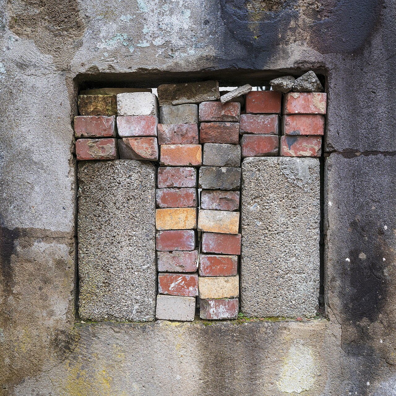 T (bricked-up window