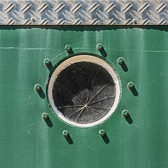 Broken porthole